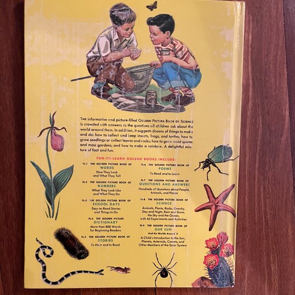 Vintage 1957 The Golden Picture Book Of Science with 45 Experiments & Activities - Picture 2 of 9
